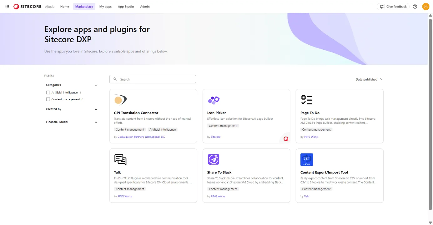 The Sitecore Marketplace
